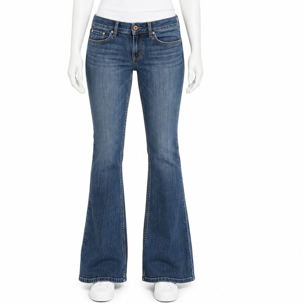 American Eagle AE Hipster Flare Jeans Womens sz 6 w30 L32  long Low Rise y2k